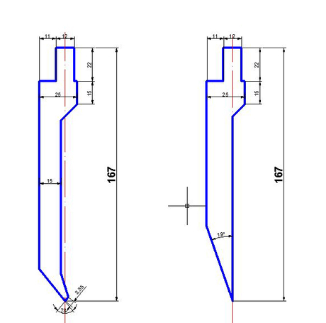 Herramientas para plegadoras de 835 mm